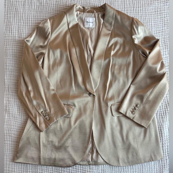 Madewell Satin Blazer - Picture 1 of 5